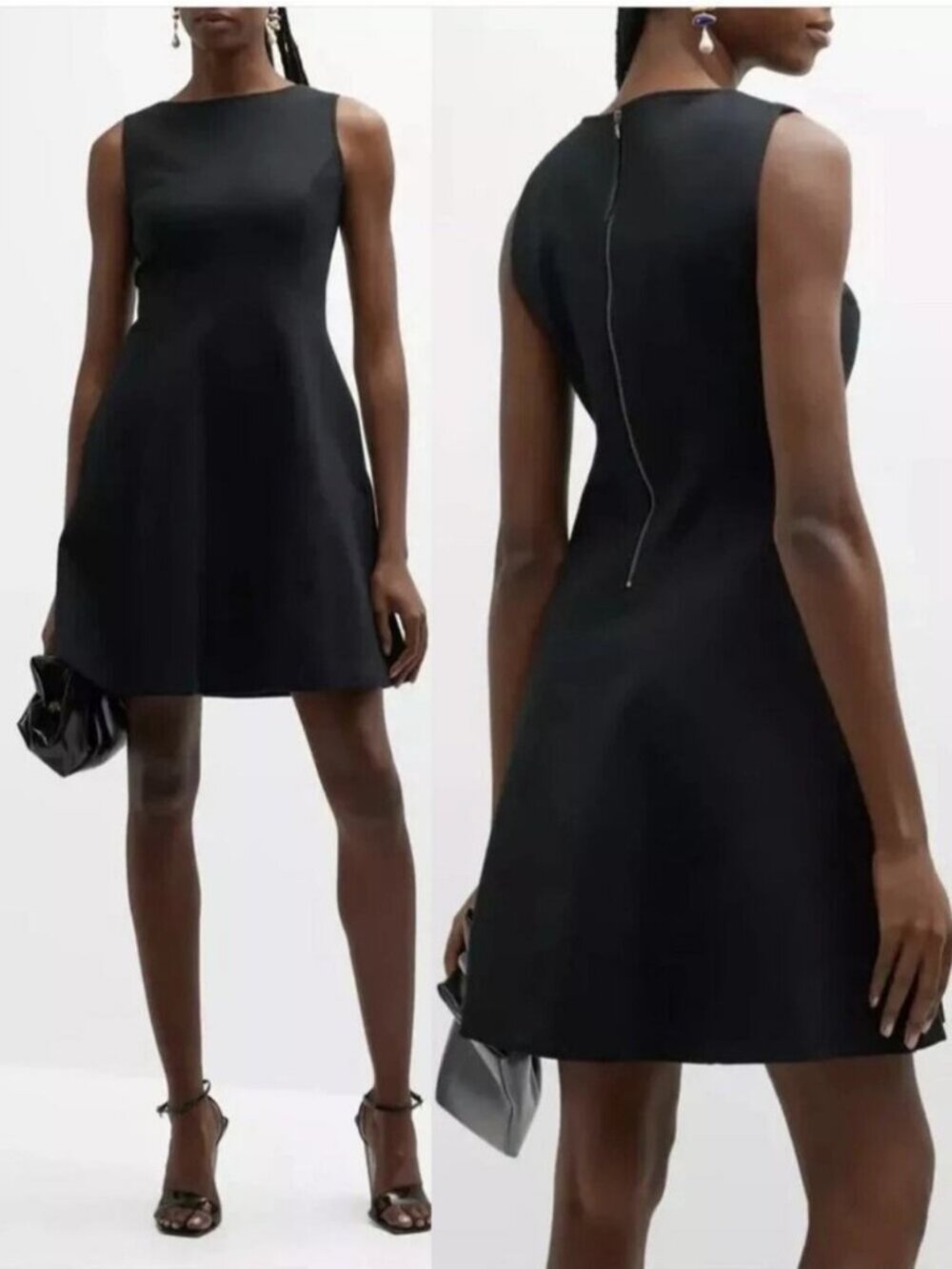 SPANX The Perfect Fit & Flare Dress Size Small Black